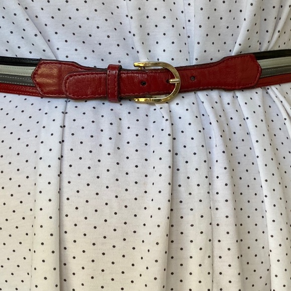 Vintage Morris Moskowitz (M&M) Leather Belt - Picture 1 of 5